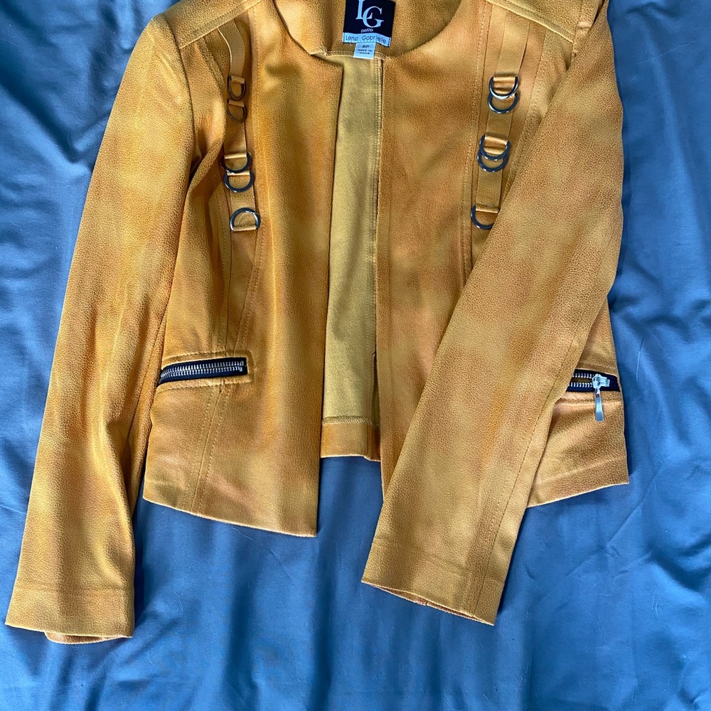 LG Mustard Yellow D-Ring Detail Women's Jacket